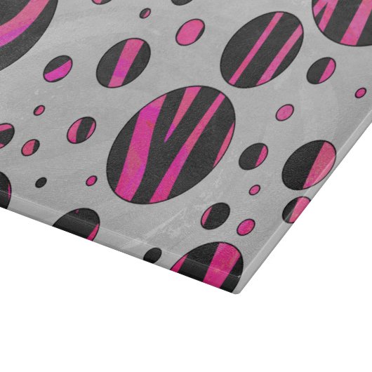 Piloka Dot Zebra Schneidebrett (Ecke)