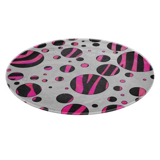 Piloka Dot Zebra Schneidebrett (Ecke)