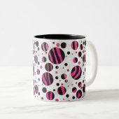 Piloka Dot Zebra Zweifarbige Tasse (VorderseiteRechts)