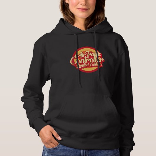 Pilot Air Traffic Controller  Retro ATC Aviation F Hoodie (Vorderseite)