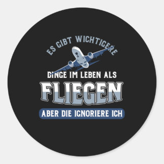 Pilot Aircraft Flight Planes Gift There Are More I Runder Aufkleber