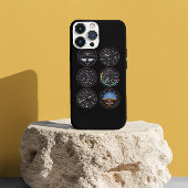 Pilot Airplane cockpit dash Instruments Aviation iPhone Hülle