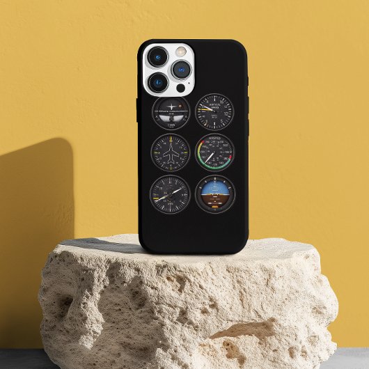 Pilot Airplane cockpit dash Instruments Aviation iPhone Hülle