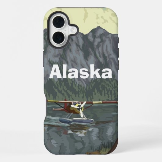 Pilot Alaska Flugzeug iPhone Hülle (Rückseite)