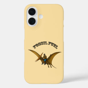 Pilot auf einem fliegenden Pterosaurier-Dinosaurie iPhone 16 Hülle