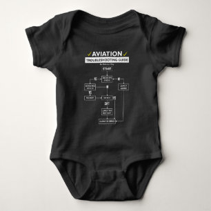 Pilot-Aviation-Führer Luftfahrer Flug Himmel Lusti Baby Strampler