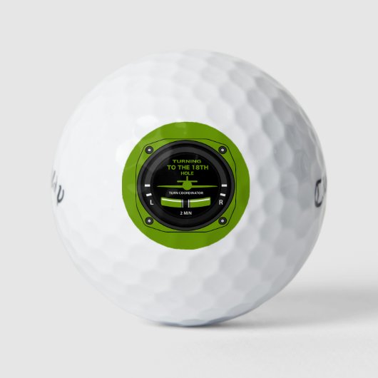 Pilot Aviation Geek Golfball (Vorderseite)