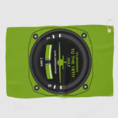 Pilot Aviation Geek Golfhandtuch (Horizontal)