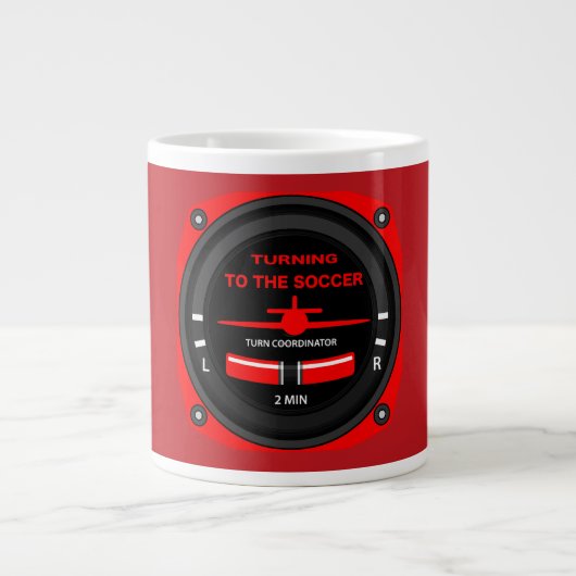 Pilot Aviation Geek Jumbo-Tasse (Vorderseite)