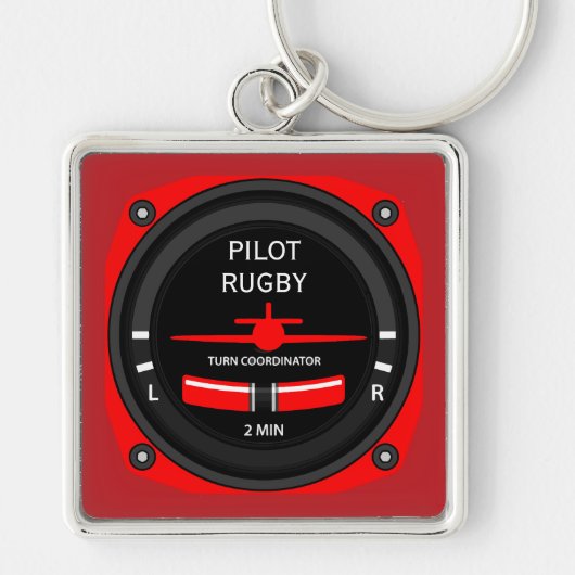 Pilot Aviation Geek Schlüsselanhänger (Vorne)