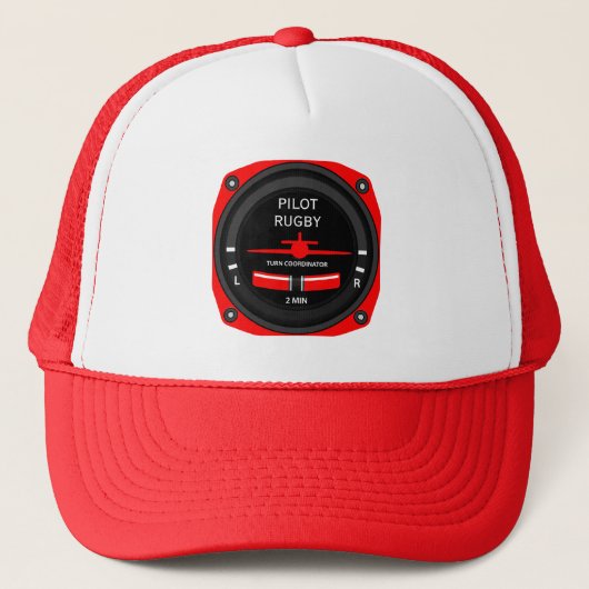 Pilot Aviation Geek Truckerkappe (Vorderseite)