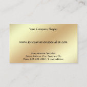 Pilot Aviation Service Jet Plane Business Card Visitenkarte (Rückseite)