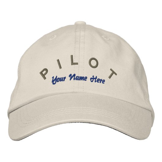 Pilot Aviator Custom Hat Bestickte Baseballkappe (Vorderseite)