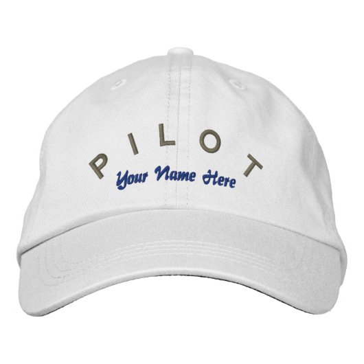 Pilot Aviator Custom Hat Bestickte Baseballkappe (Vorderseite)