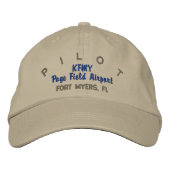 Pilot Aviator Custom Hat Bestickte Baseballkappe (Vorderseite)