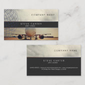 Pilot Aviator Plane Driver Mechanic Aviation Visitenkarte (Vorne/Hinten)