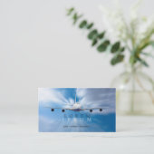 Pilot Aviator Stewardess Plane Sky Transport Visitenkarte (Stehend Vorderseite)