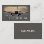 Pilot Aviator Stewardess Plane Sky Trip Fly Visitenkarte (Vorne/Hinten)