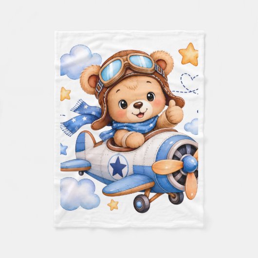 Pilot Bär Flugzeug Decke (Vorderseite)