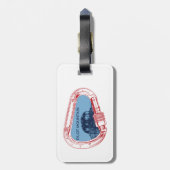 Pilot Berg North Carolina Klettersteig Carabiner Gepäckanhänger (Rückseite vertikal)