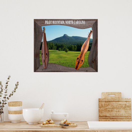 PILOT BERG NORTH CAROLINA POSTER (Küche)