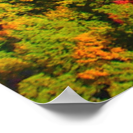 Pilot Berglandschaft und Bäume Poster (Ecke)