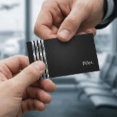 Pilot Berufliches Schwarzsilber Visitenkarte