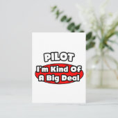 PIlot... Big Deal Postkarte (Stehend Vorderseite)
