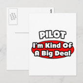 PIlot... Big Deal Postkarte (Vorne/Hinten)