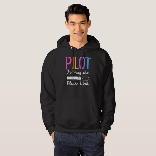Pilot Bitte warten Pilot Hoodie (Vorne ganz)