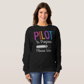 Pilot Bitte warten Pilot Sweatshirt (Vorne ganz)