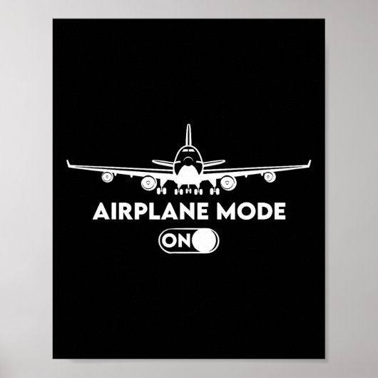 Pilot C172 Flug Geschenk Flugzeug Modus Poster (Vorne)