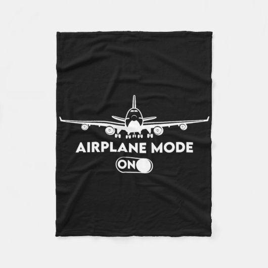 Pilot C172 Flying Gift Airplane Mode Fleecedecke (Vorderseite)