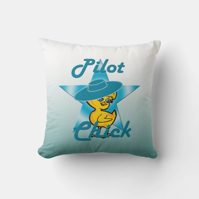 Pilot Chick #7 Kissen (Vorderseite)