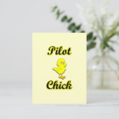 Pilot Chick Postkarte (Stehend Vorderseite)
