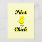 Pilot Chick Postkarte (Vorderseite)