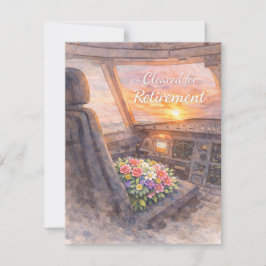 Pilot Cleared for Retirement  Mitteilungskarte