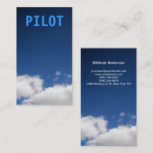 Pilot Clouds Business Card Visitenkarte (Vorne/Hinten)