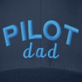 Pilot Dad Blau Aviation Benutzerdefinierter Name R Bestickte Baseballkappe