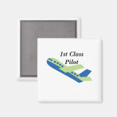 Pilot der ersten Klasse Magnet (Vorderseite/Rückseite)
