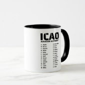 Pilot der ICAO für den Luftverkehr Tasse (VorderseiteRechts)