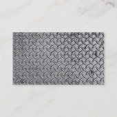 Pilot des Flugzeugs - Diamantmetallplatine Visitenkarte (Rückseite)