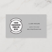 Pilot des Sensenmann-MQ-9 mit Geschwader-Flecken Visitenkarte (Rückseite)