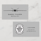 Pilot des Sensenmann-MQ-9 mit Geschwader-Flecken Visitenkarte (Vorne/Hinten)