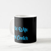 Pilot-Ehefrau einer Pilot-Ehefrau-Flugzeug-Pilot-E Kaffeetasse (Vorderseite Links)