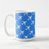 Pilot eines Funky-Flugzeug-Flugzeugs Kaffeetasse (Links)