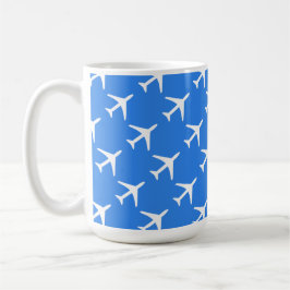 Pilot eines Funky-Flugzeug-Flugzeugs Kaffeetasse