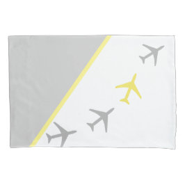 Pilot eines Funky-Flugzeug-Flugzeugs Kissenbezug