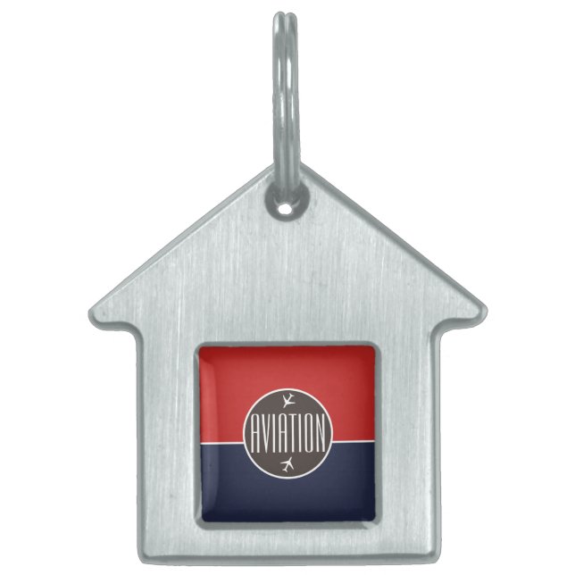 Pilot eines Funky-Flugzeug-Flugzeugs Tiermarke (Vorderseite)