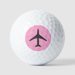 Pilot eines Funky-Gray-Flugzeug-Flugzeugs Golfball